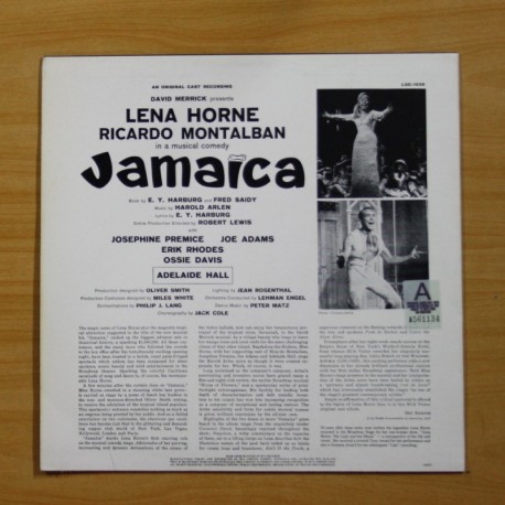 LENA HORNE / RICARDO MONTALBAN - JAMAICA - LP