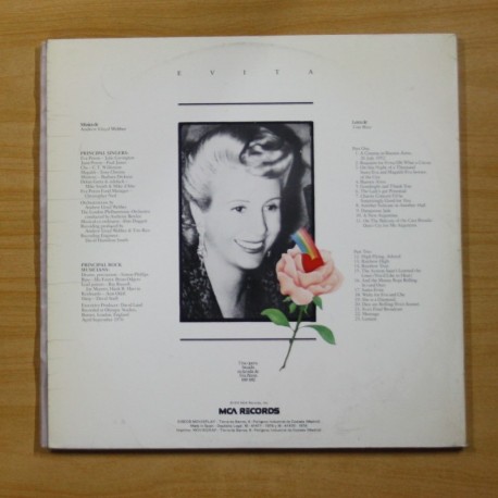 ANDREW LLOYD WEBBER / TIM RICE - EVITA - GATEFOLD - 2 LP