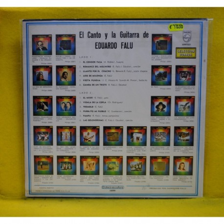 EDUARDO FALU - EL CANTO Y LA GUITARRA DE EDUARDO FALU - LP