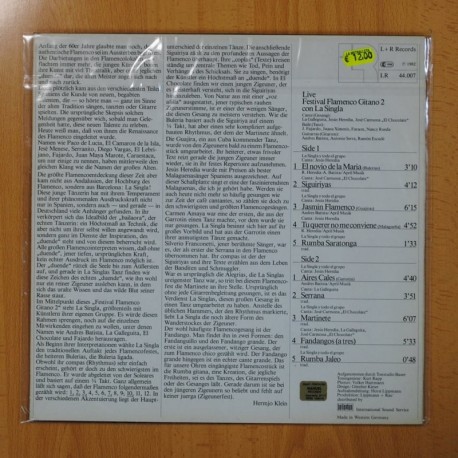 VARIOS - FESTIVAL FLAMENCO GITANO - LP