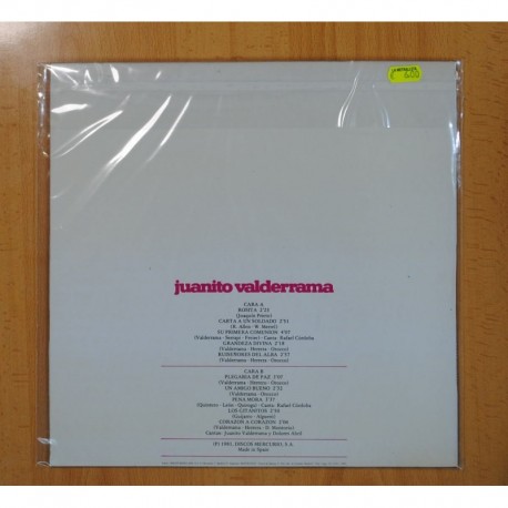 JUANITO VALDERRAMA - JUANITO VALDERRAMA - LP