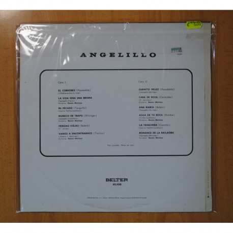 ANGELILLO - ANGELILLO - LP