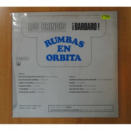 LOS BRINDIS - RUMBAS EN ORBITA - LP