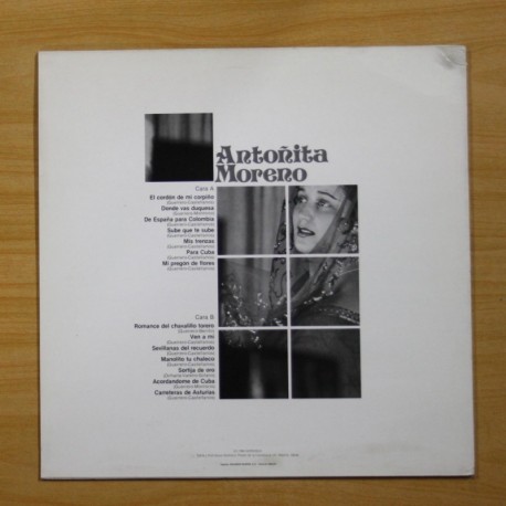 ANTOÑITA MORENO - ANTOÑITA MORENO - LP