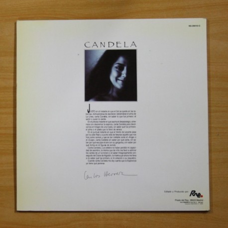 CANDELA - SIN TI NO VIVO - GATEFOLD - LP