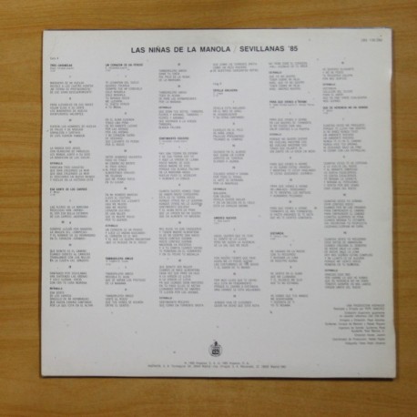 LAS NIÑAS DE LA MANOLA - SENTIMIENTO ROCIERO - LP