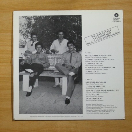 ECOS DE LAS MARISMAS - VAMOS A DARNOS LA MANO - LP