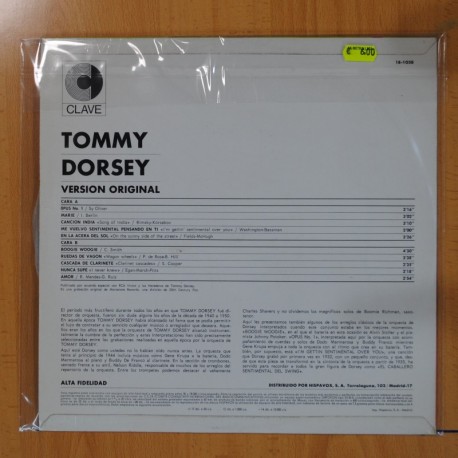 TOMMY DORSEY - TOMMY DORSEY - LP
