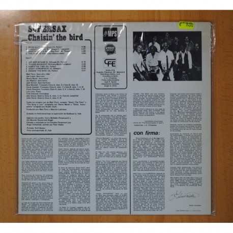 SUPERSAX - CHASIN THE BIRD - LP