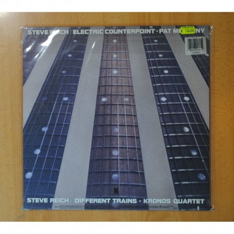 STEVE REICH / PAT METHENY / KRONOS QUARTET - DIFFERENT TRAINS / ELECTRIC COUNTERPOINT - LP