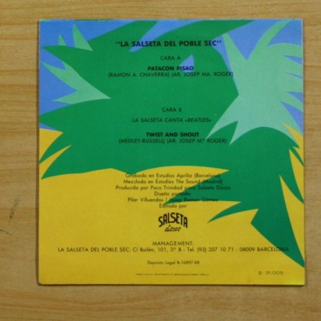 LA SALSETA DEL POBLE SEC - PATACON PISAO - SINGLE
