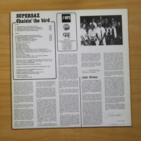 CHASIN THE BIRD - SUPERSAX - LP