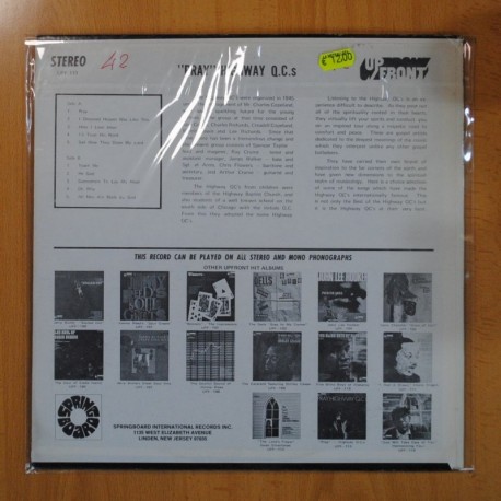 PRAY HIGHWAY QC'S - PRAY HIGHWAY QC'S - LP