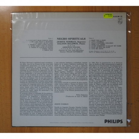 JESSYE NORMAN - NEGRO SPIRITUALS - LP