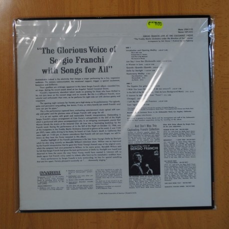 SERGIO FRANCHI - LIVE AT THE COCOANUT GROVE - LP