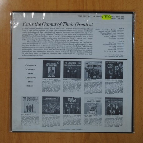 THE LIMELITERS - THE BEST OF THE LIMELITERS - LP