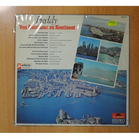 FREDDY QUINN - VON KONTINENT ZU KONTINENT - LP