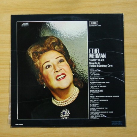 EHTEL MERMAN - MERMAN SINGS MERMAN - LP