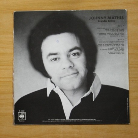 JOHNNY MATHIS - GRANDES EXITOS - LP