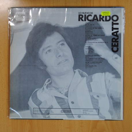 RICARDO CERATTO - LO NUEVO DE RICARDO CERATTO - LP