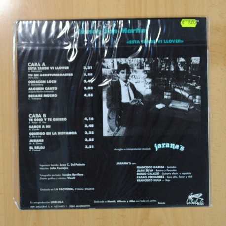 RAMON SAN MARTIN - ESTA TARDE VI LLOVER - LP