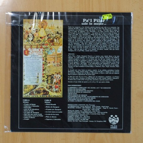 VARIOS - PA'L PILAR SALE LO MEJOR - LP