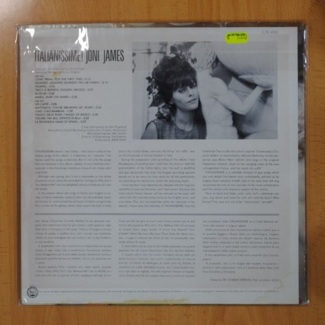 JONI JAMES - ITALIANISSIME - LP