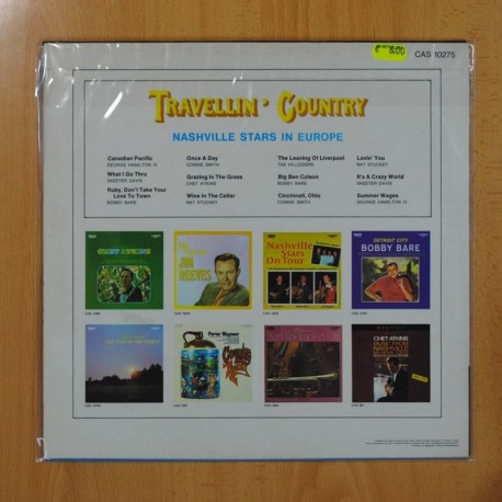 VARIOS - TRAVELLIN' COUNTRY NASHVILLE STARS IN EUROPE - LP