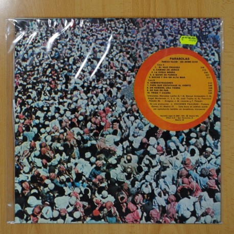 FRANCISCO PALAZON / JOSE ANTONIO OLIVAR - PARABOLAS - LP