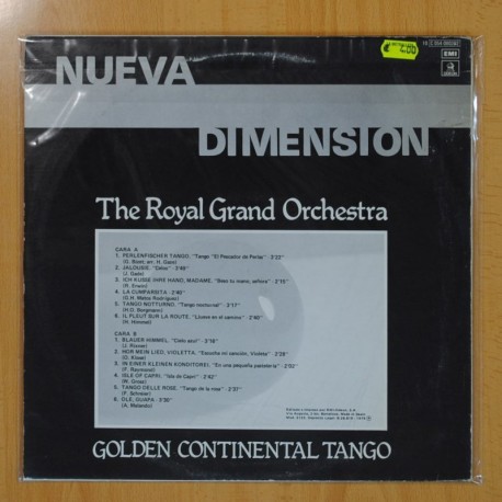 THE ROYAL GRAND ORCHESTRA - GOLDEN CONTINENTAL TANGO - LP