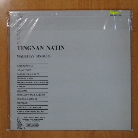 MABUHAY SINGERS - TINGNAN NATIN - LP