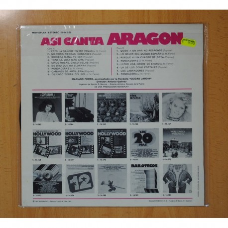 MARIANO FORNS - ASI CANTA ARAGON - LP