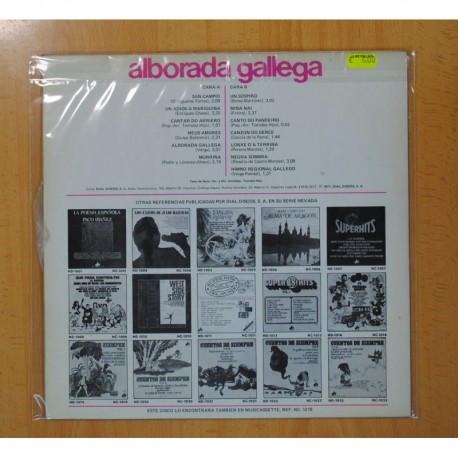 TONY DE SOTO - ALBORADA GALLEGA - LP