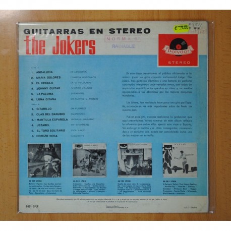 THE JOKERS - GUITARRAS EN STEREO - LP