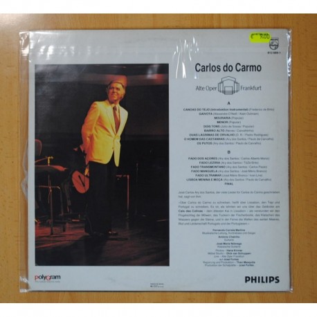CARLOS DO CARMO - LIVE - LP