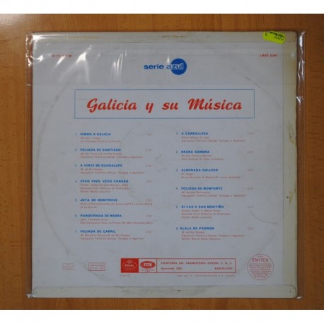 VARIOS - GALICIA Y SU MUSICA - LP