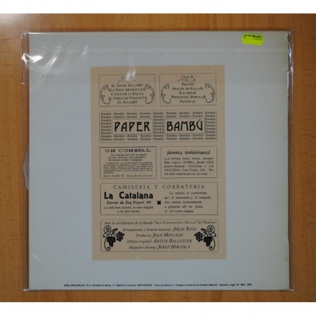 PAVESOS - BORUMBALLES FALLERES - LP