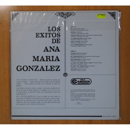 ANA MARIA GONZALEZ - LOS EXITOS - LP