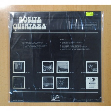 ROSITA QUINTANA - ROSITA QUINTANA - LP