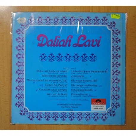 DALIAH LAVI - DALIAH LAVI - LP