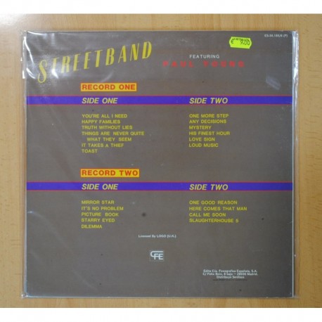 PAUL YOUNG - STREETBAND - 2 LP