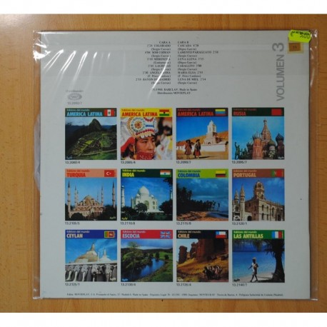 FOLKLORE DEL MUNDO AMERICA LATINA VOLUMEN 3 - LP