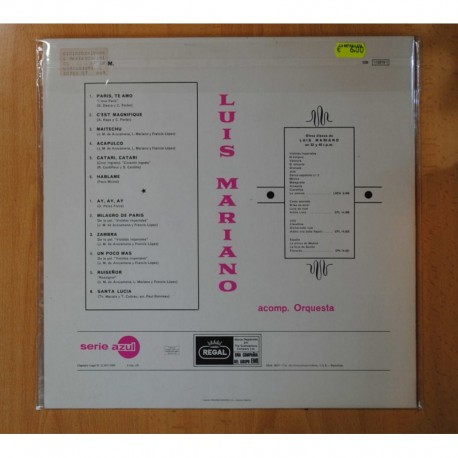 LUIS MARIANO - LUIS MARIANO - LP