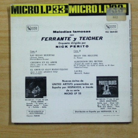 FERRANTE Y TEICHER - LAS HOJAS MUERTAS + 5 - EP