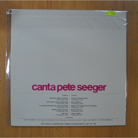 PETE SEEGER - CANTA PETE SEEGER - LP