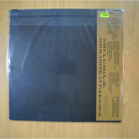 JOHN A. LOMAX JR - SINGS AMERICAN FOLKSONGS - EDICION ESPAÑOLA - LP