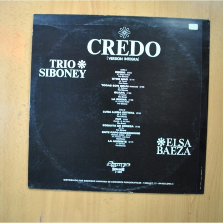 TRIO SIBONEY / ELSA BAEZA - CREDO - LP