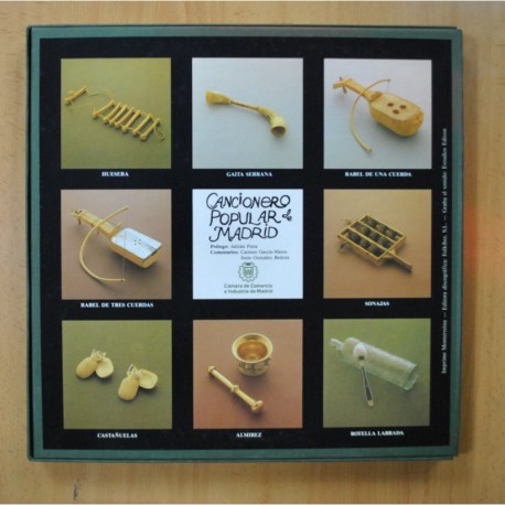 VARIOS - CANCIONERO POPULAR DE MADRID - INCLUYE LIBRETO - BOX 2 LP
