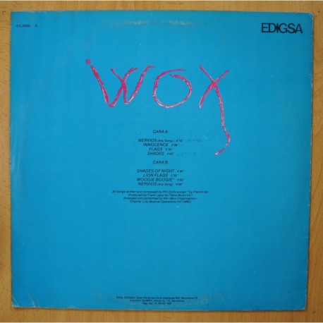 WOX - NERVIOS - LP