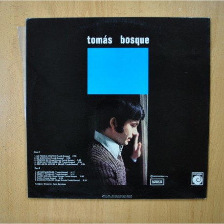 TOMAS BOSQUE - TOMAS BOSQUE - GATEFOLD - LP